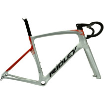 RIDLEY Kit Cadre NOAH FAST Disc Carbon Silver/ black Red/Size S 545mm +Fork (03.113.752)